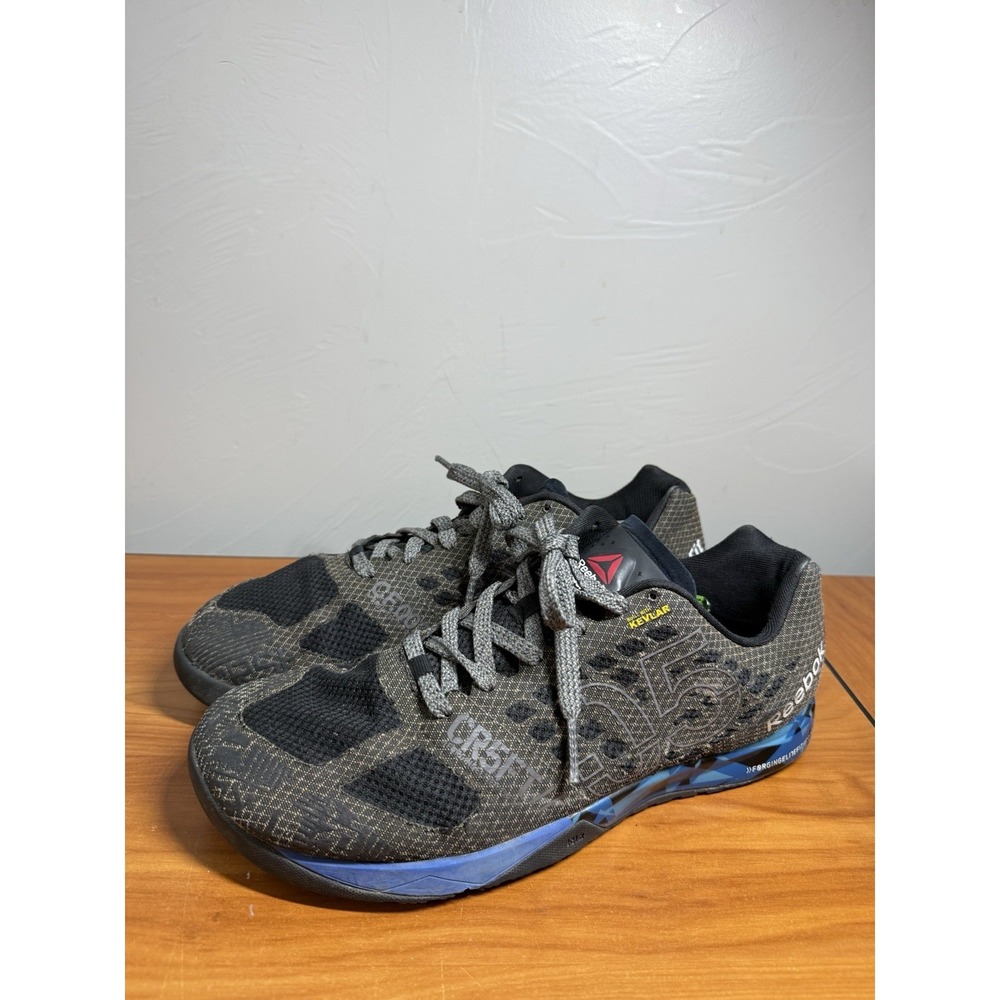 Reebok Men's Size 13 CROSSFIT CR5FT Kevlar Nano 5 Blk/Blue Training GYM‎ Shoes